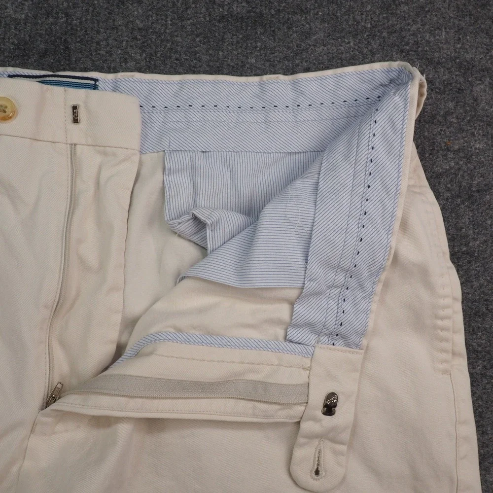 Peter Millar Shorts Mens 40 Chino Beige Solid Preppy Old Money Golf Luxury